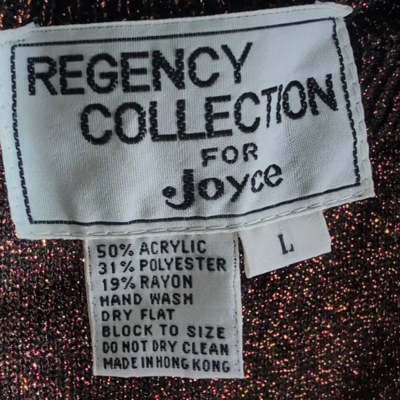 Vintage Regency Collection for Joyce Elegant Black And Gold Women's Skirt - Picture 4 of 4